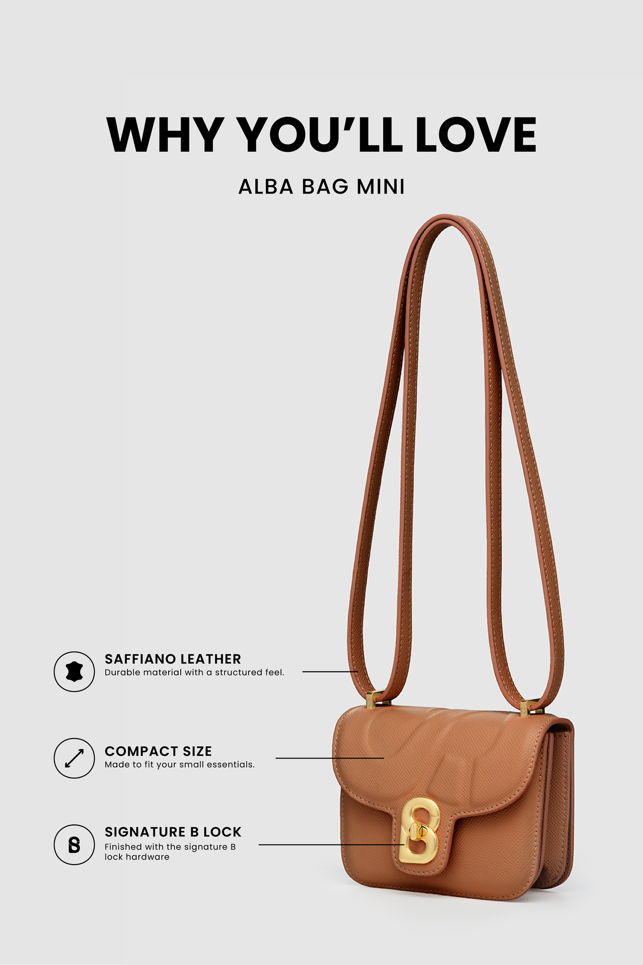 Alba Bag Mini - Caramel