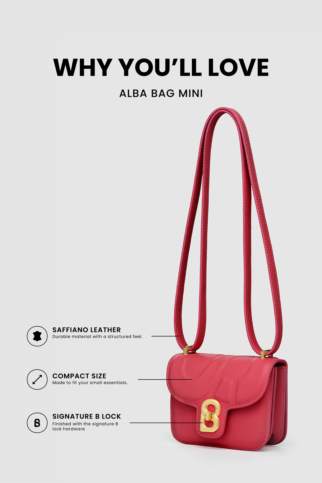 Alba Bag Mini - Red