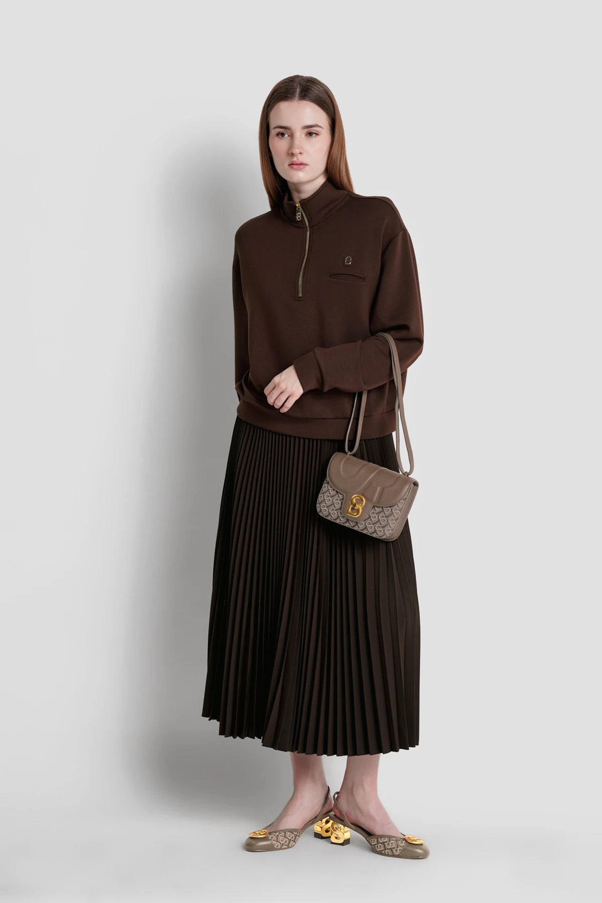 Alba Bimu Jacquard Bag - Brown