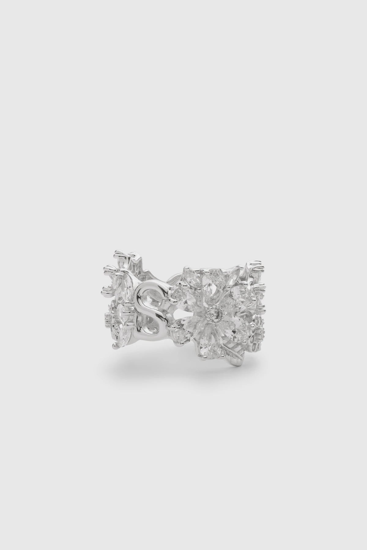 Alina Ring Brooch - Silver