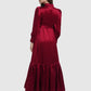Amy Bimu Ruffle Dress - Red