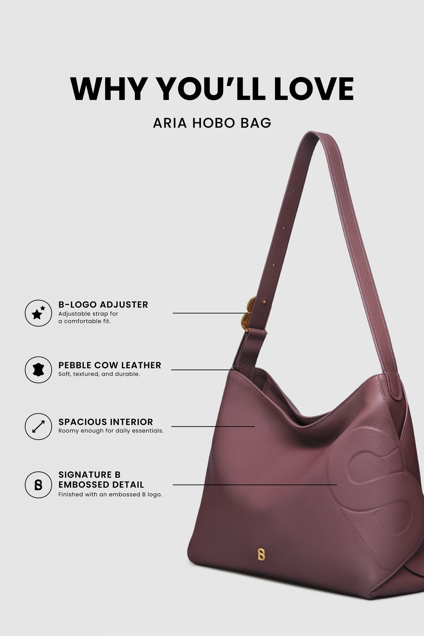 Aria Hobo Bag - Must