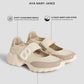 ava mary jane in beige by buttonscarves feature overview
