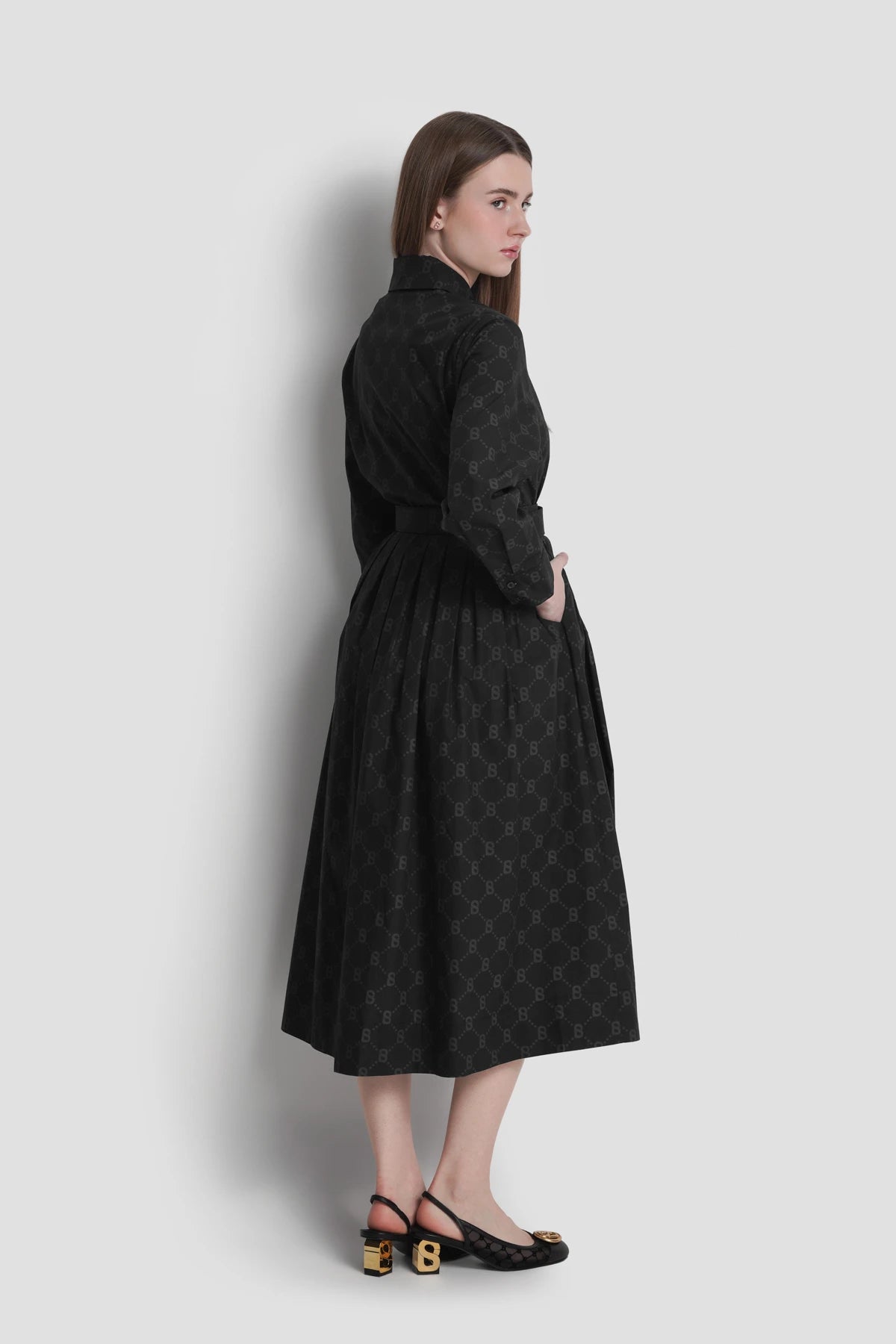 Beverly Cotton Dress - Black