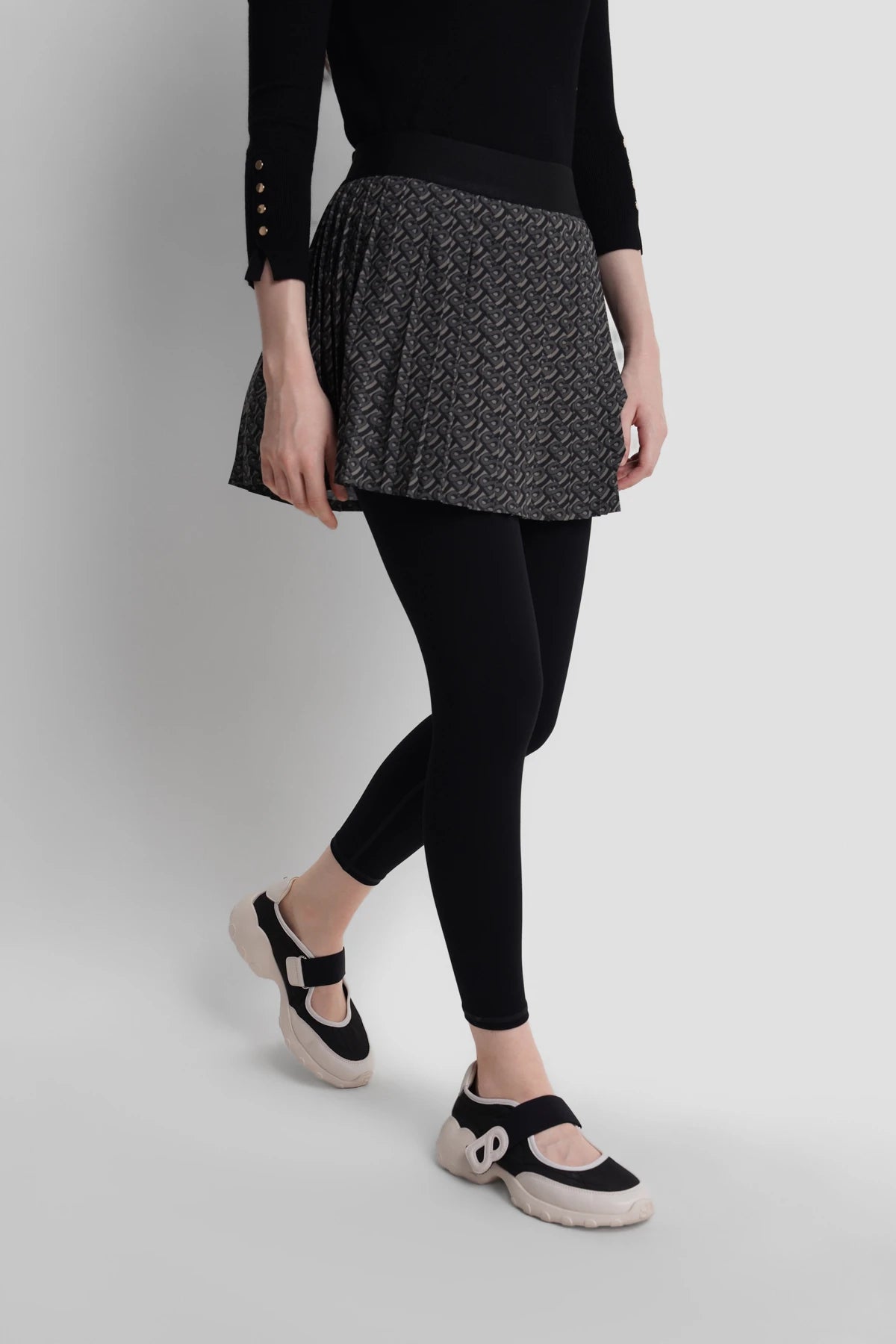 Bimu Long Pants Skort - Black