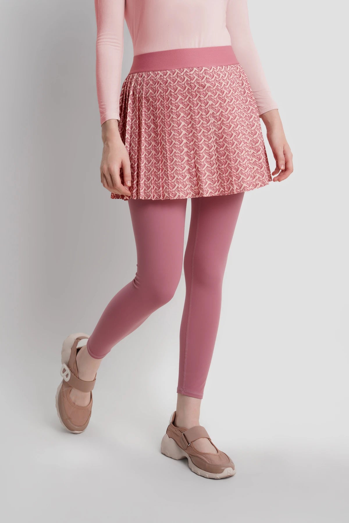 Bimu Long Pants Skort - Mauvewood