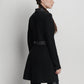 bimu polo dress in black by buttonscarves back view