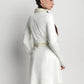 bimu polo dress in vanilla by buttonscarves back view