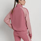 bimu shield jacket in mauvewood by buttonscarves back view