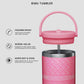 bimu tumbler in thrift pink by buttonscarves feature overview