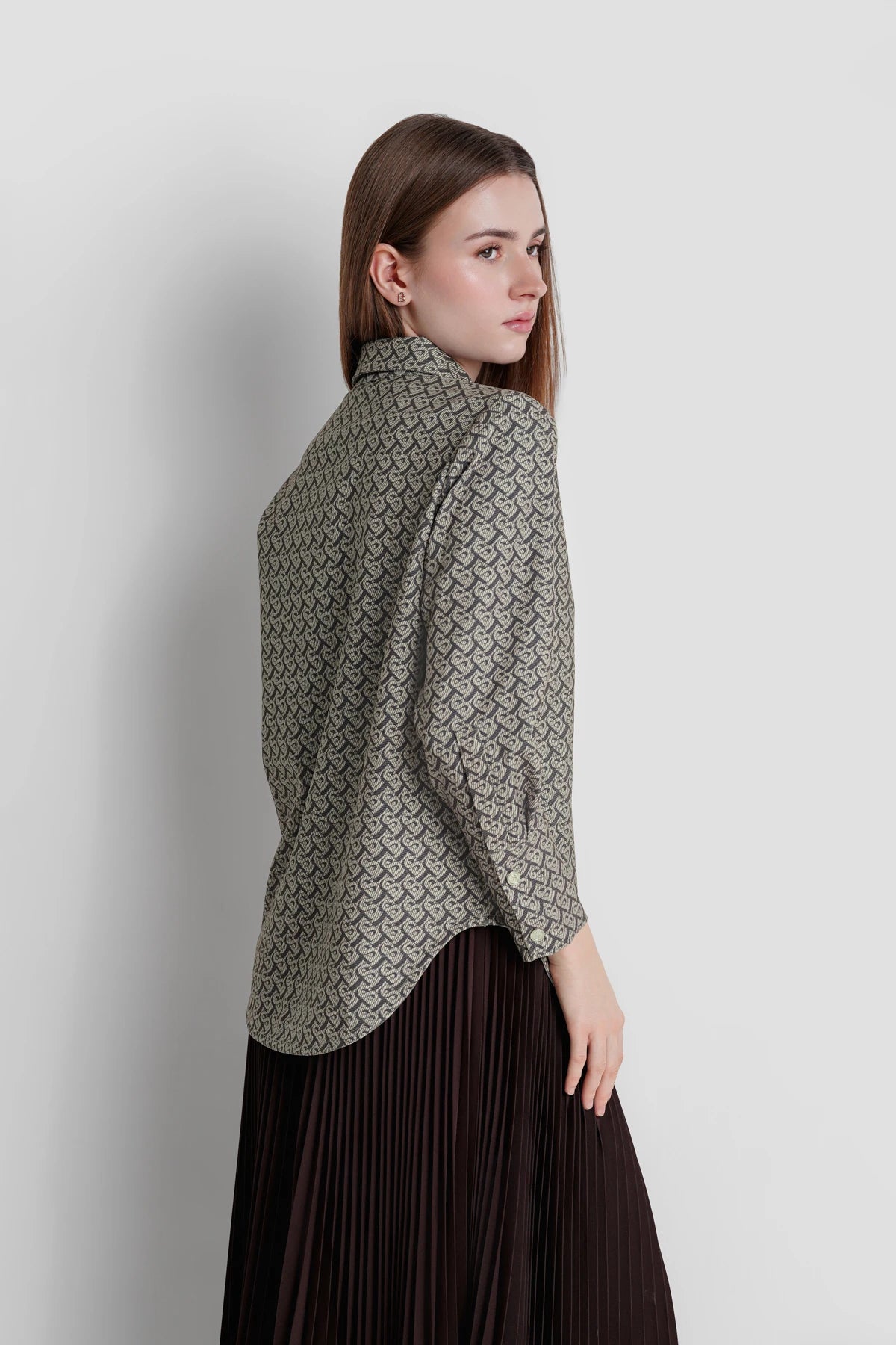Bimu Twill Basic Shirt - Brown