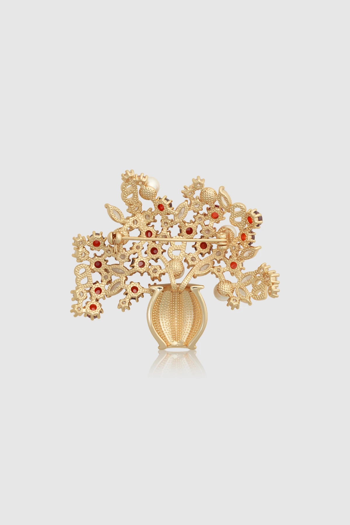 Bloomora Brooch - Golden Cherry