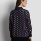 nagita crop shirt in navy by buttonscarves back view