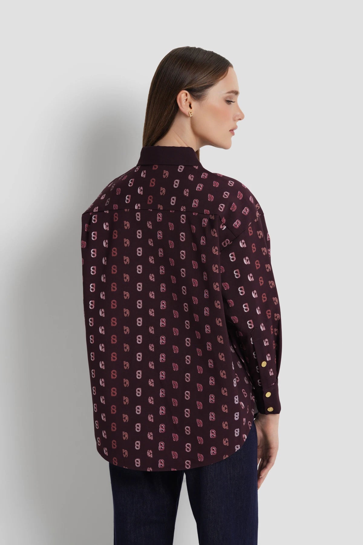 Nagita Shirt - Burgundy