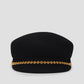coco hat in black by buttonscarves back view