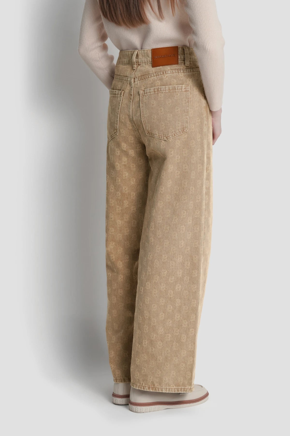 Elle Denim Pants - Tan