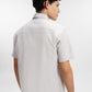 everyday men short sleeve shirt in grey by buttonscarves back view