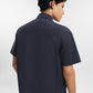 everyday men short sleeve shirt in blue by buttonscarves back view