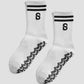grip socks medium in black by buttonscarves with all sole silicone