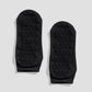 grip socks short in black by buttonscarves sole silicone grip detail