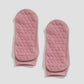 grip socks short in mauvewood by buttonscarves sole silicone grip detail