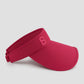 hailey visor hat in fuchsia by buttonscarves side view
