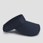 hailey visor hat in navy by buttonscarves side view