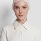 cap inner in whisper pink by buttonscarves front view