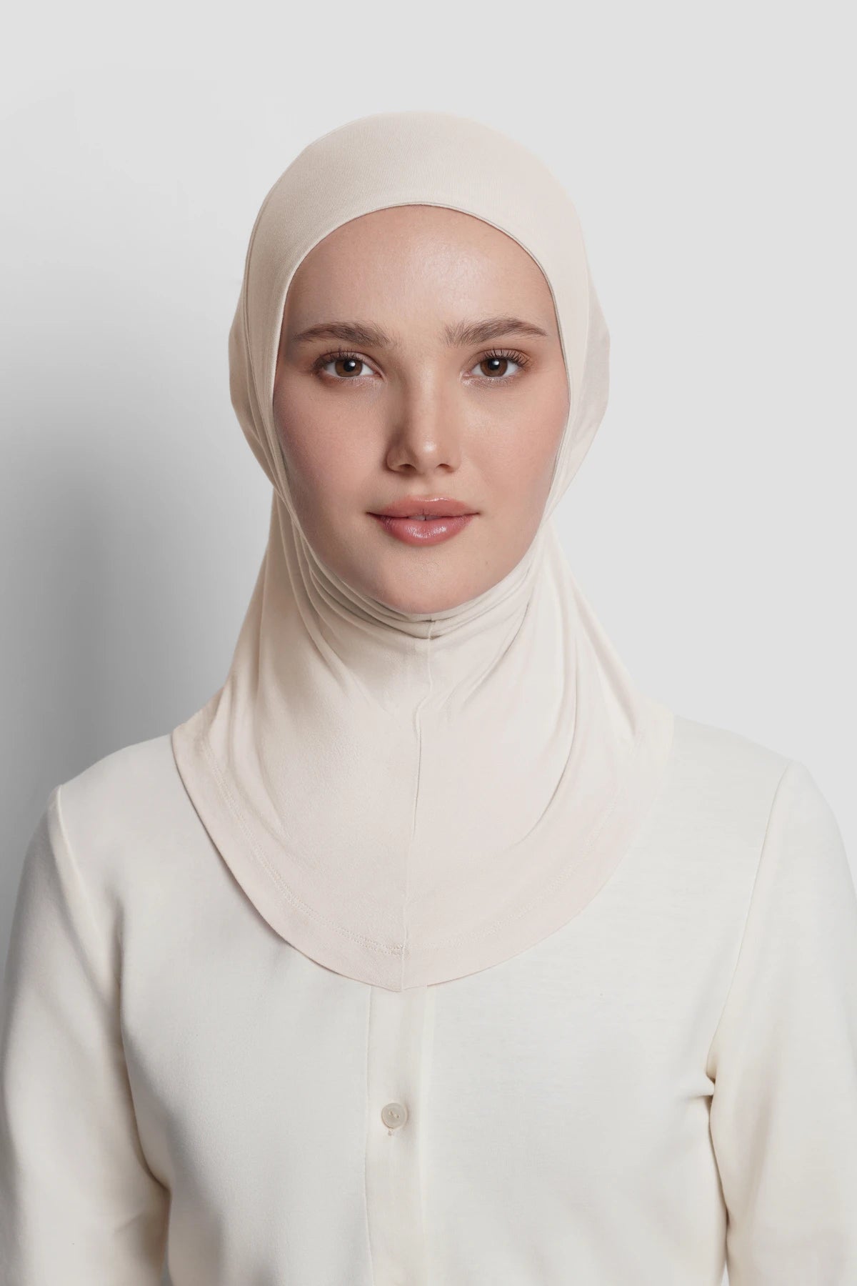 ninja inner in sandshell by buttonscarves front view