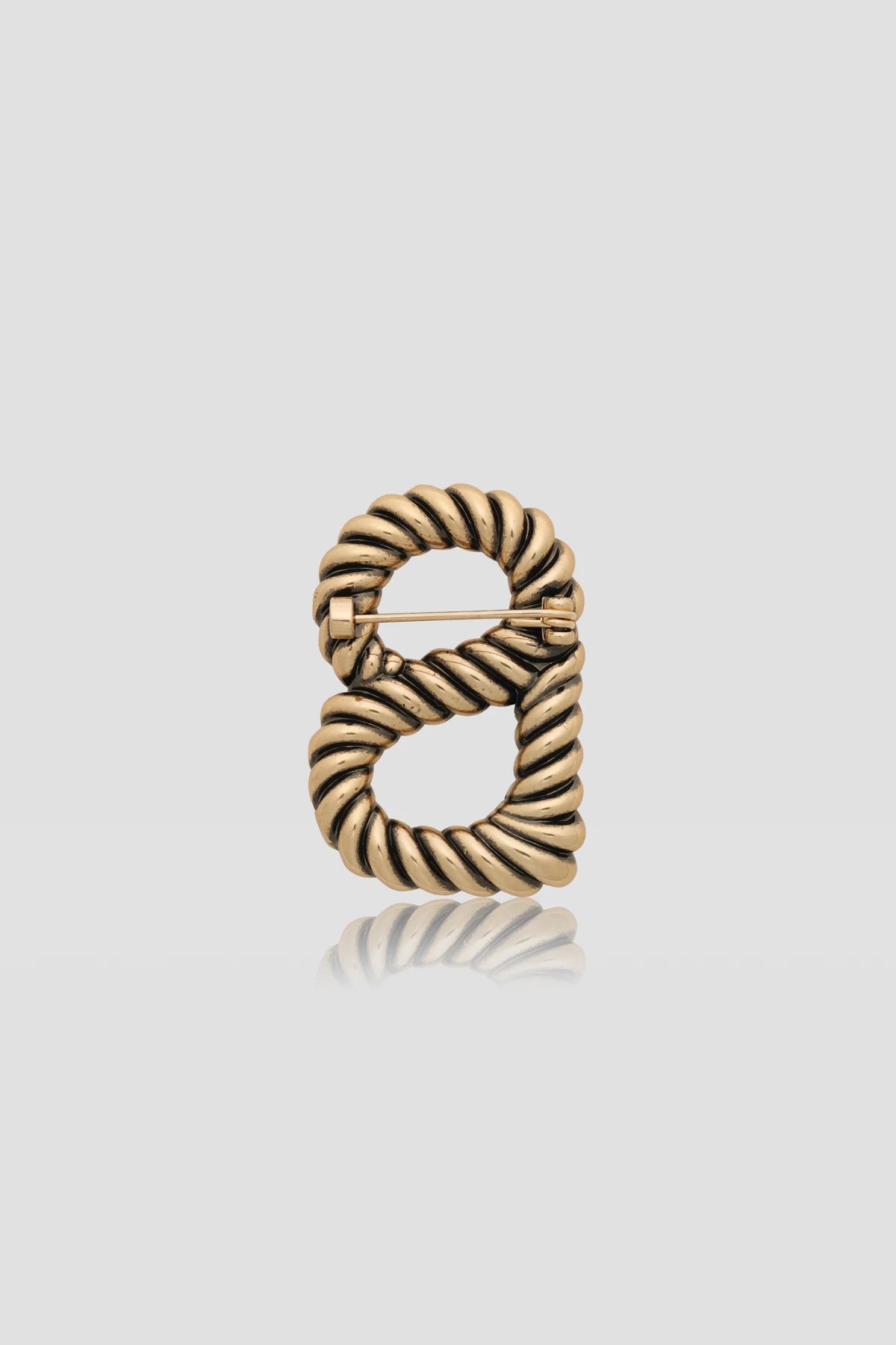 Interlock Brooch - Anti Gold