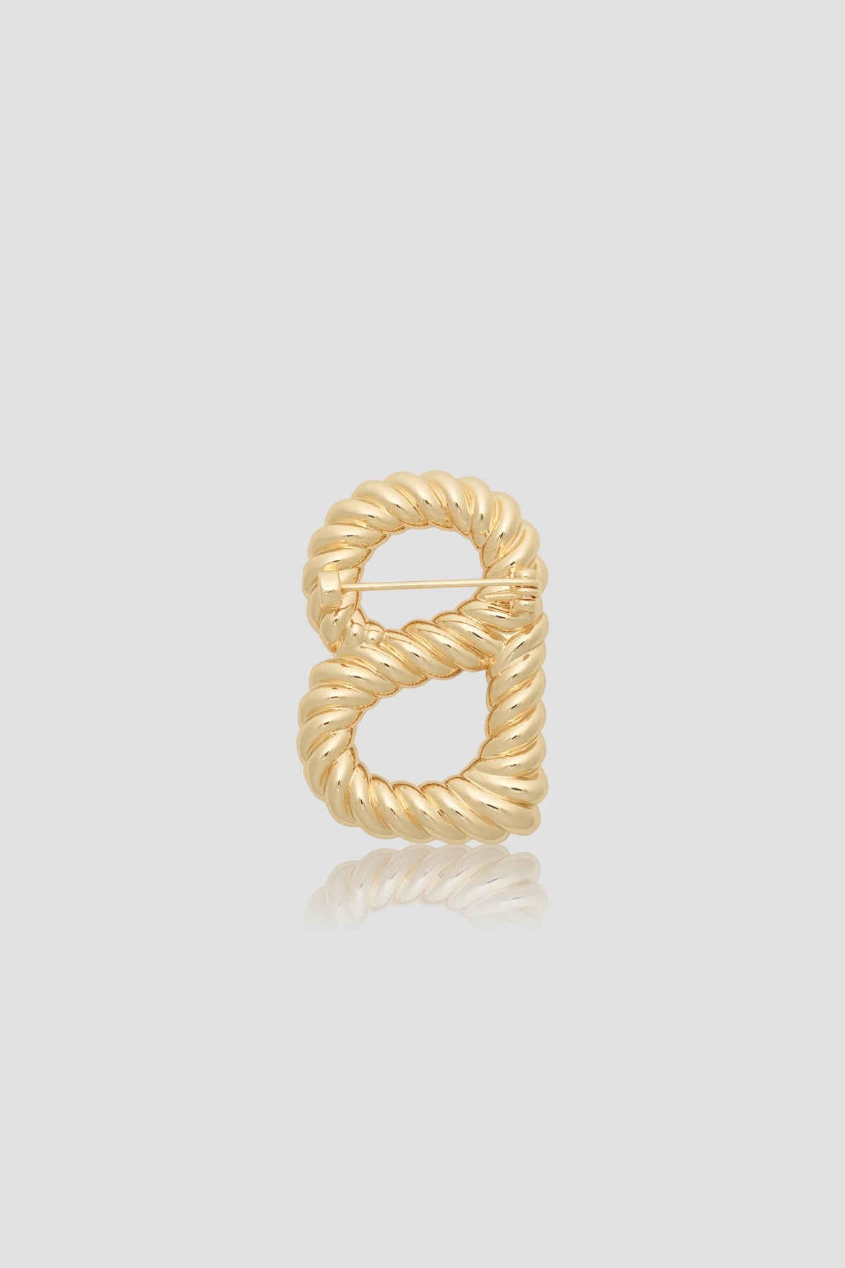 Interlock Brooch - Gold