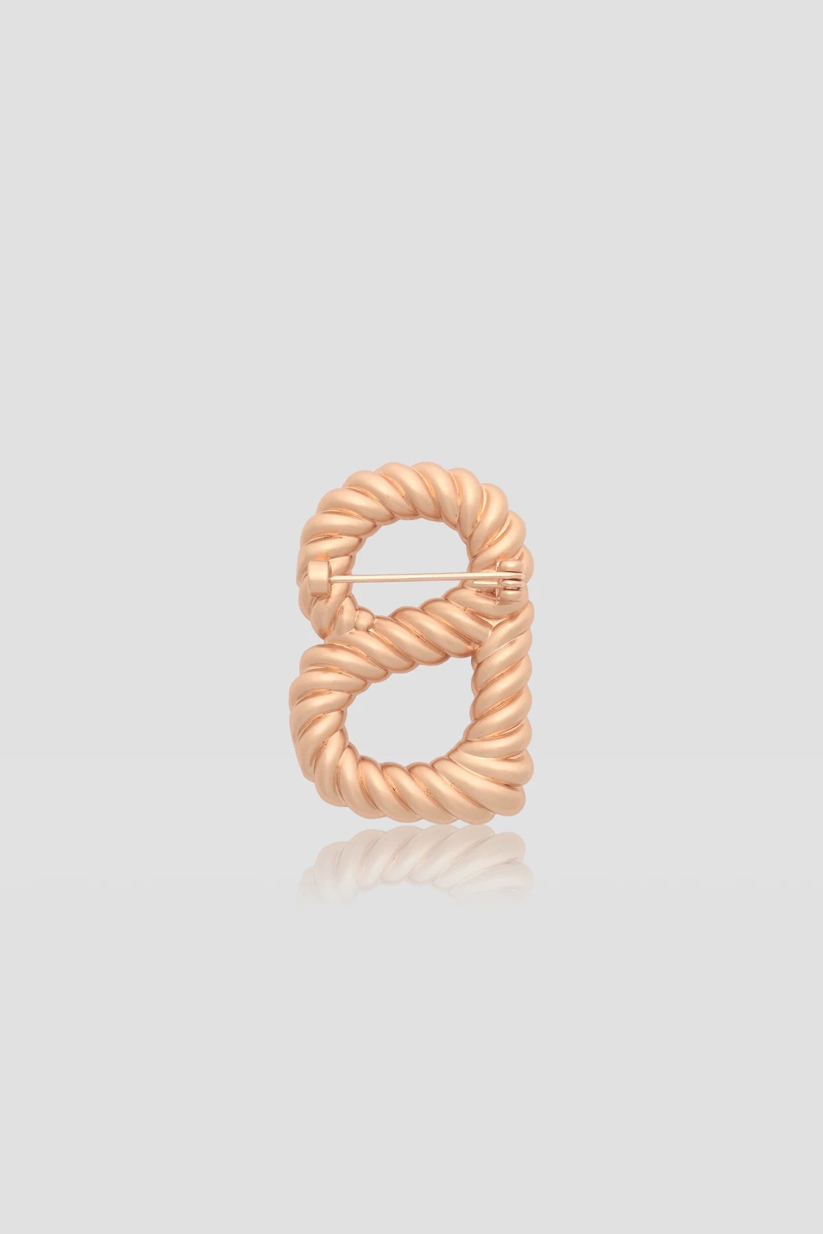 Interlock Brooch - Rose Gold