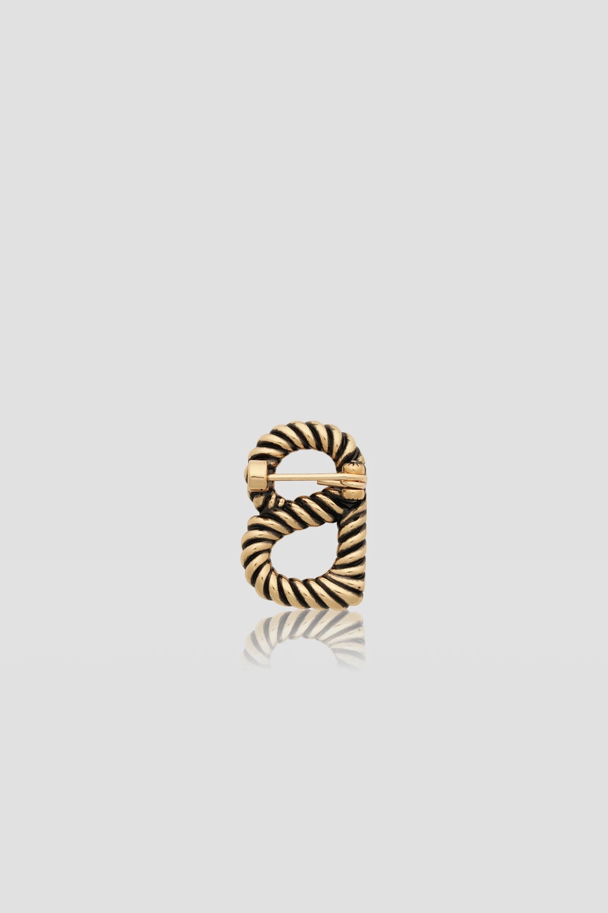 Interlock Petite Brooch - Anti Gold