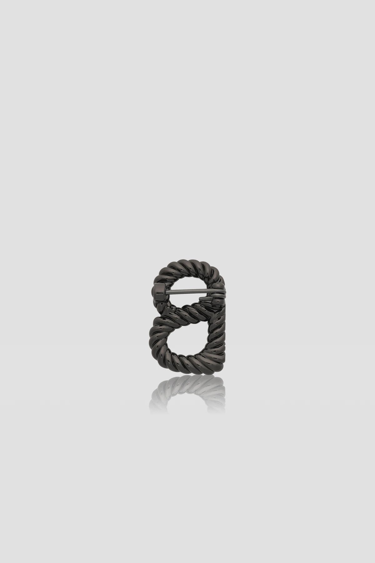 Interlock Petite Brooch - Hematite