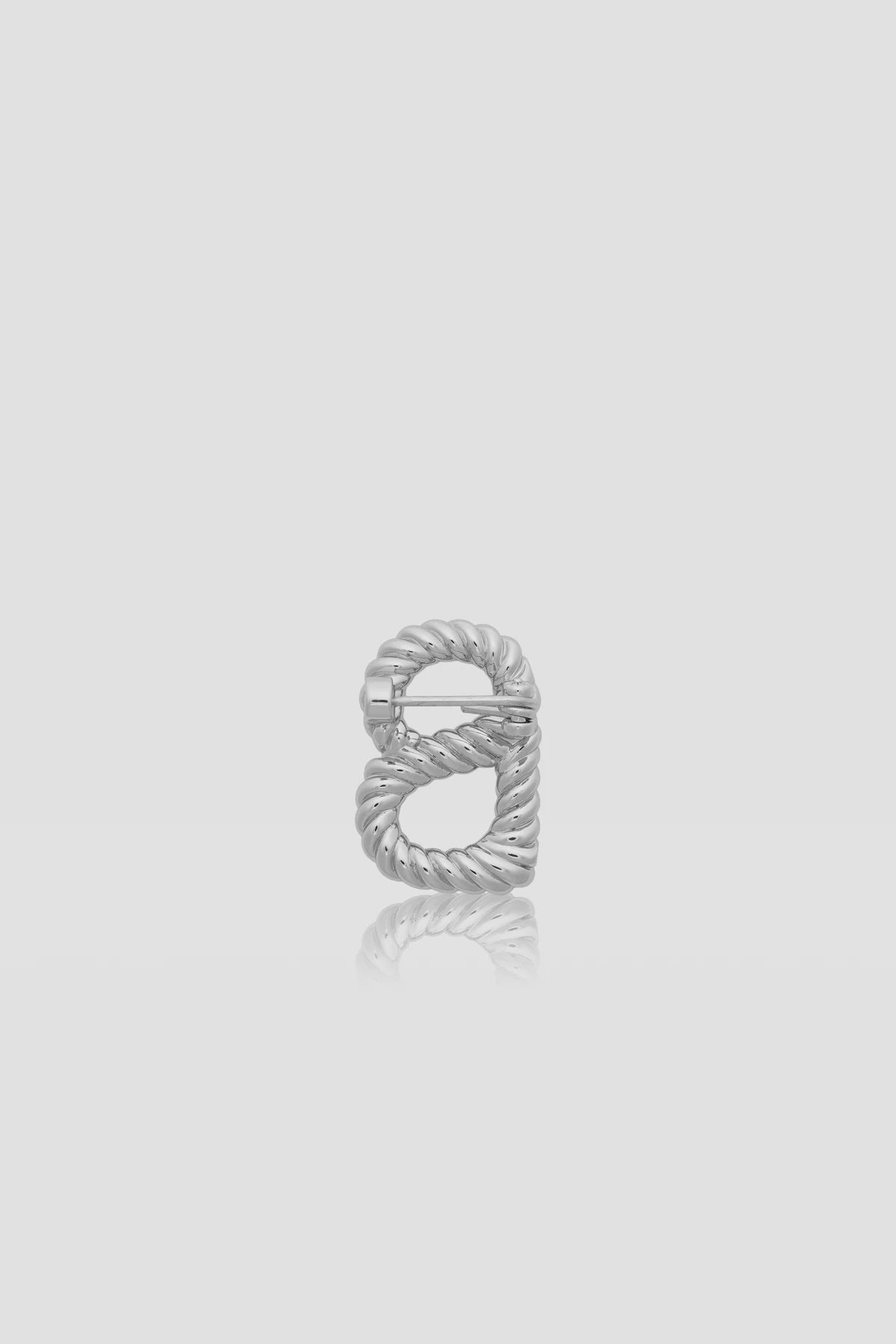 Interlock Petite Brooch - Silver