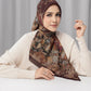 istanbul printed square scarf in taksim by buttonscarves front view