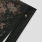 istanbul tie back shawl in black chili by buttonscarves pattern detail