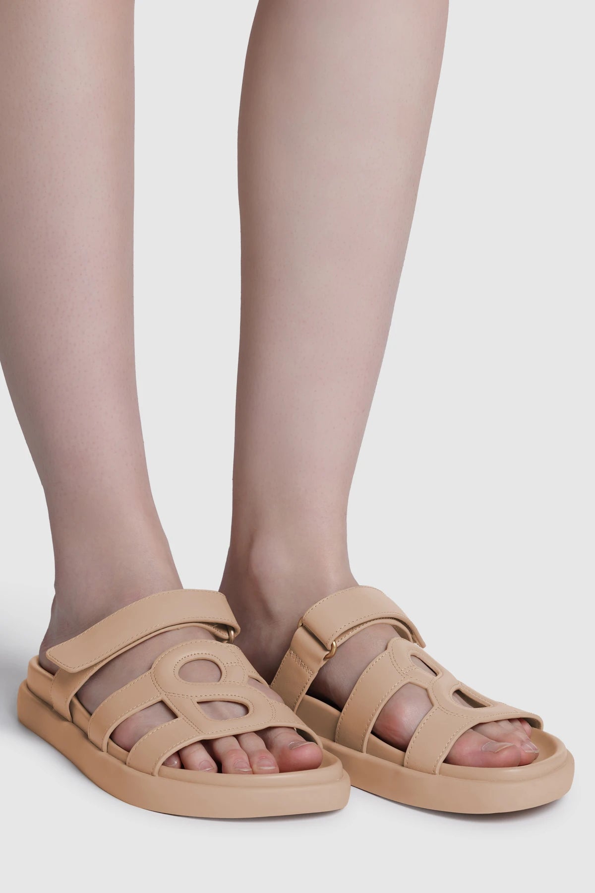 Kefi Signature Strap Sandal - Beige
