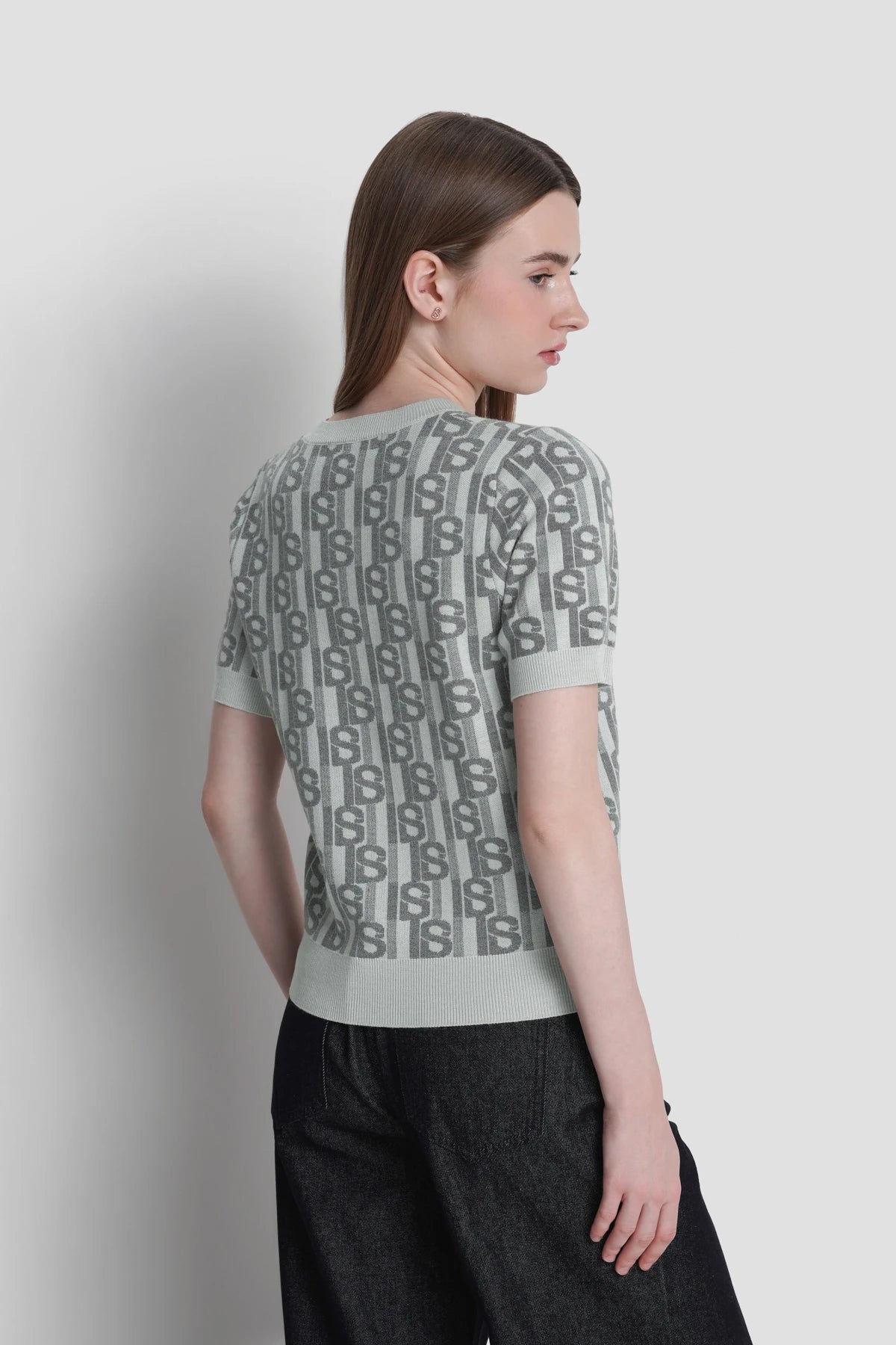 Leena Knit Top - Misty Grey