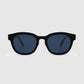 luca sunglasses in blue by buttonscarves front view
