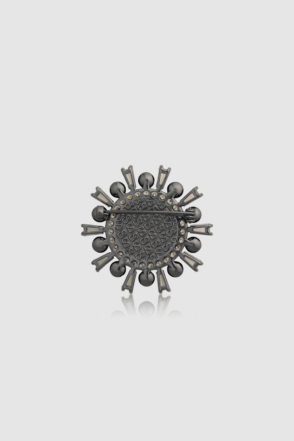 Mirea Petite Brooch - Hematite