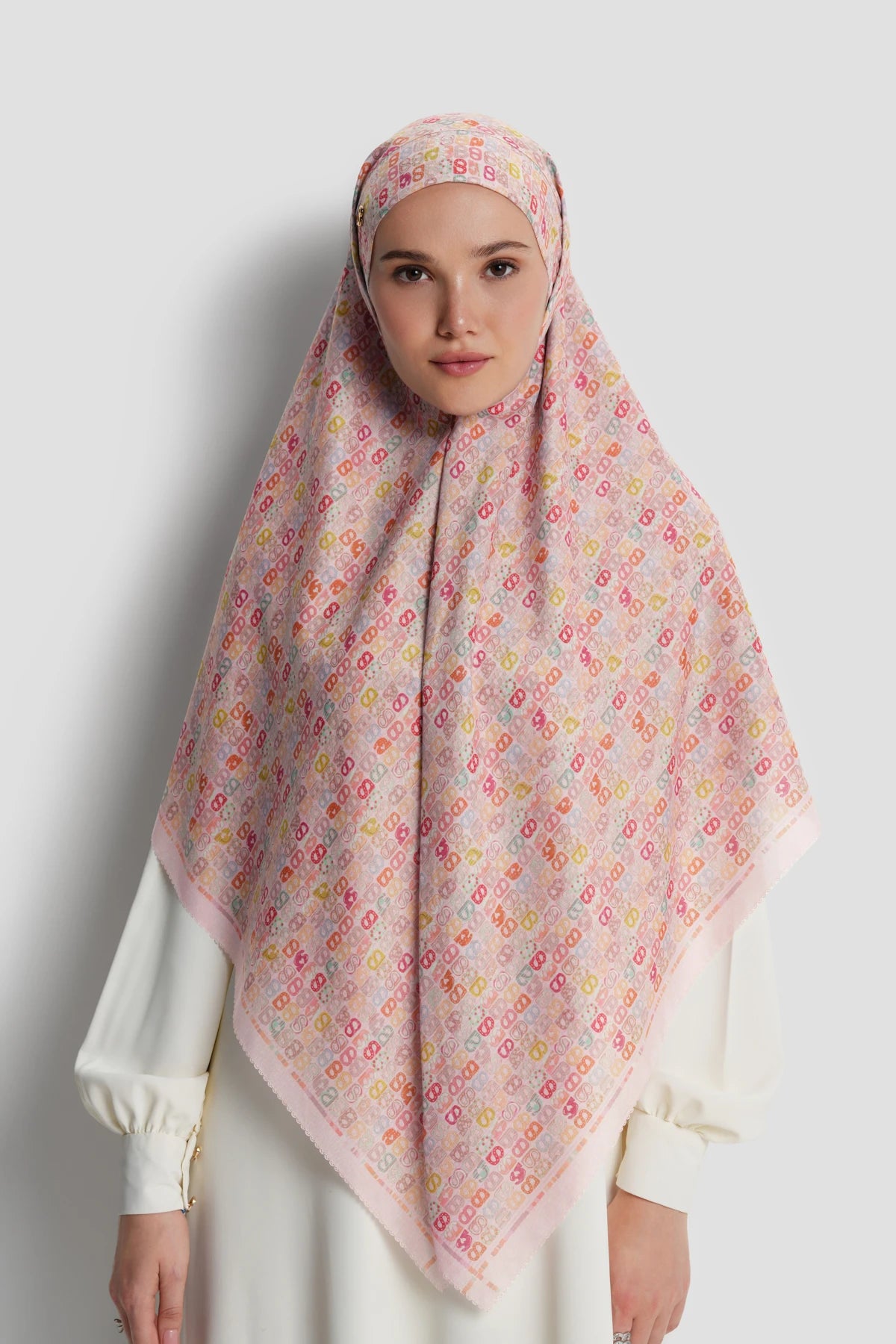 Nagita Tie Back Square - Marshmallow