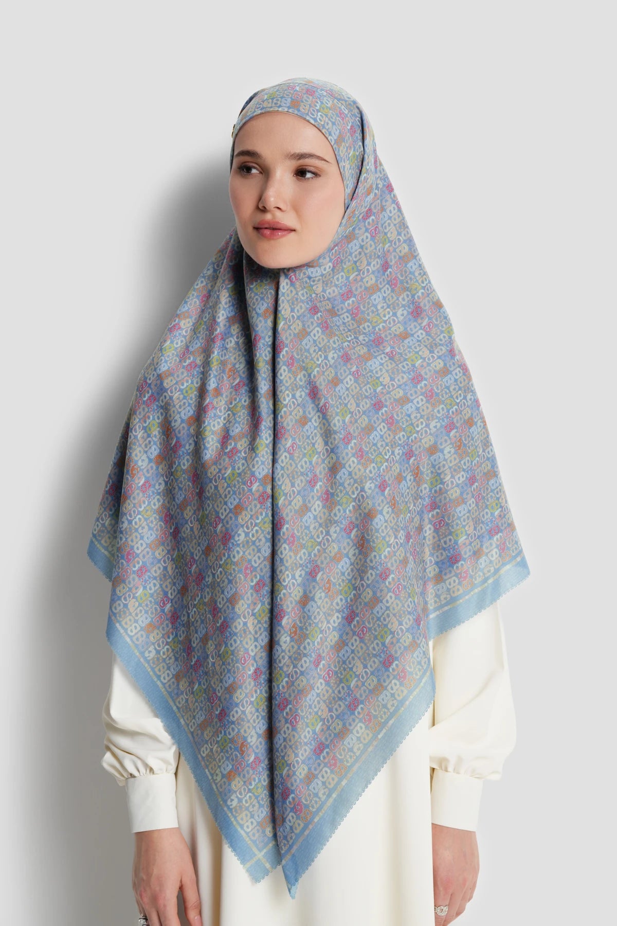 nagita tie back square scarf in polaris by buttonscarves worn looks