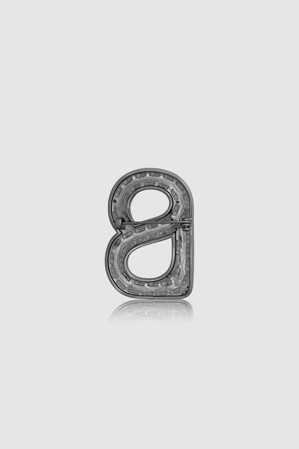 Noelle Brooch - Hematite