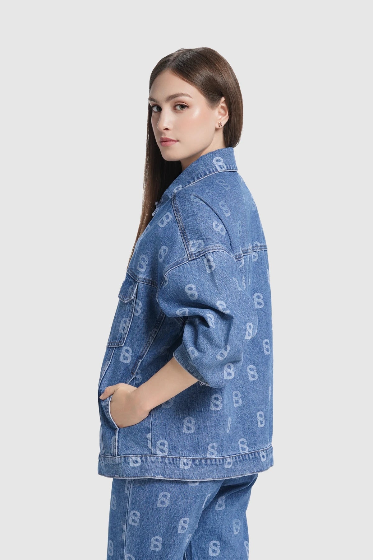 Rhea Denim Jacket - Navy