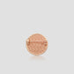 round pin brooch 03 in pink rose gold by buttonscarves back view