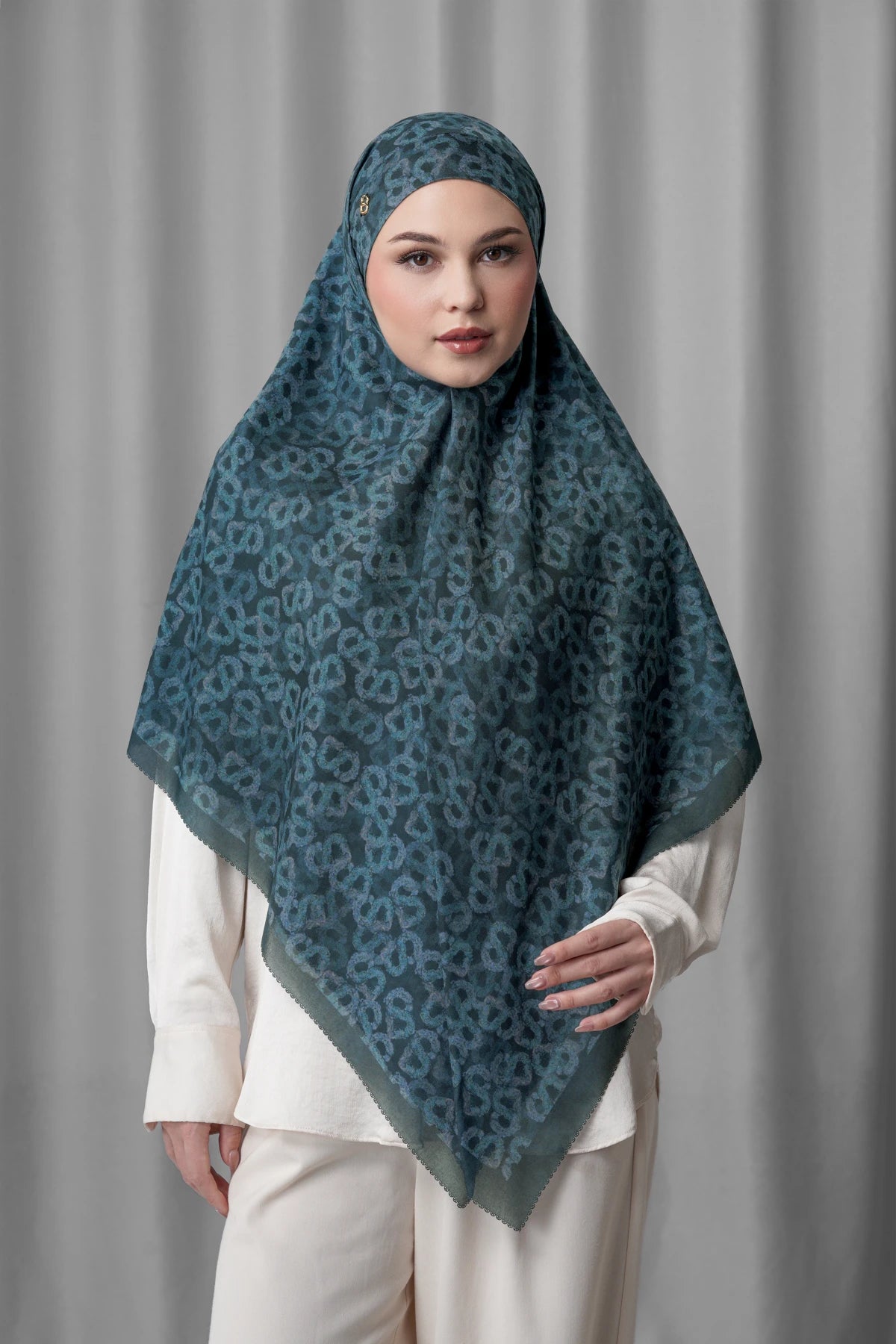 Samla de Fleur Tie Back Square - Blueberry