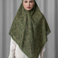 Samla de Fleur Tie Back Square - Deep Olive