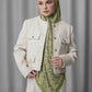 Samla de Fleur Tie Back Square - Olive Branch