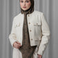 Samla de Fleur Tie Back Square - Turkish Coffee